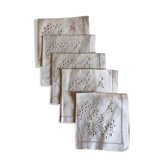 Set de 5 serviettes en lin
