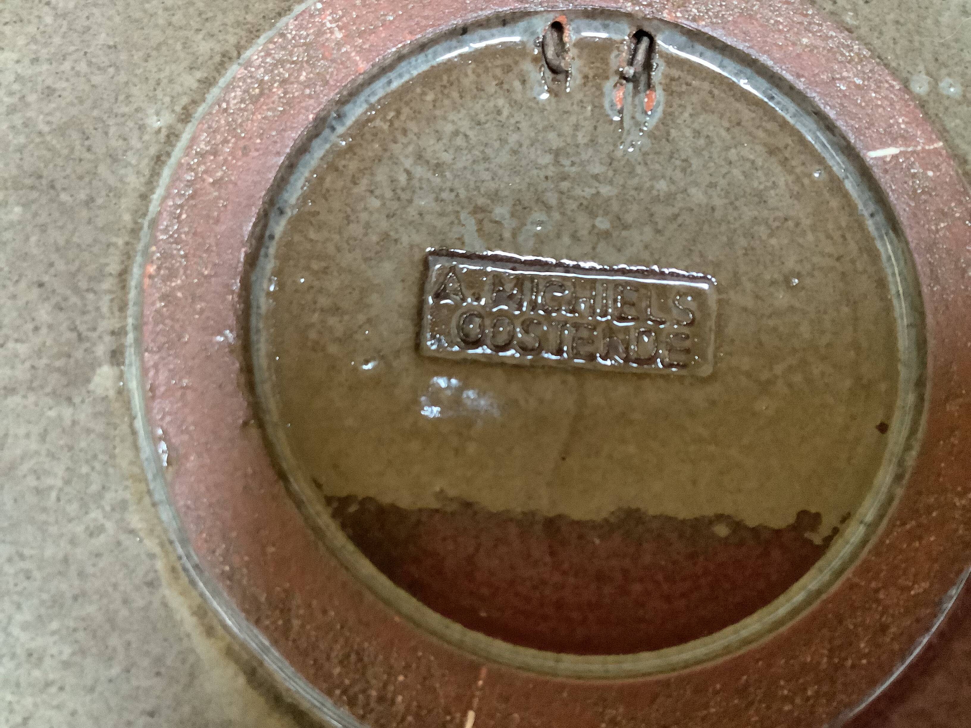 Ceramic catchall by Auguste Michiels Ostend