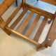Fauteuils vintage brutaliste en pin, années 60