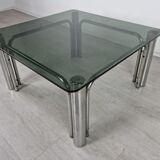 Table basse chromée vintage