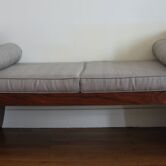 Contemporary wenge daybed made to measure