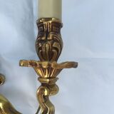 Pair of gilded bronze