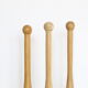 Set of 3 vintage juggling pins, beech wood, vintage