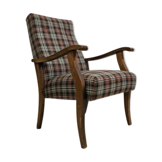 Scandinavian armchair with scottish tiles