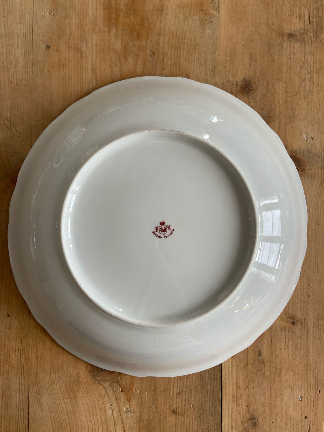 Plat en porcelaine inspiration Fragonard