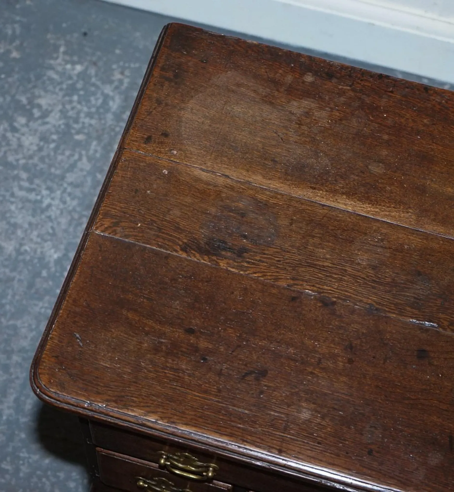 Antique Georgian Oak Desk, 1700s