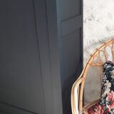 Matte black Paris wardrobe