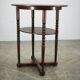 1920s Czech Art Deco Oval Beech Side Table with Lower Shelf