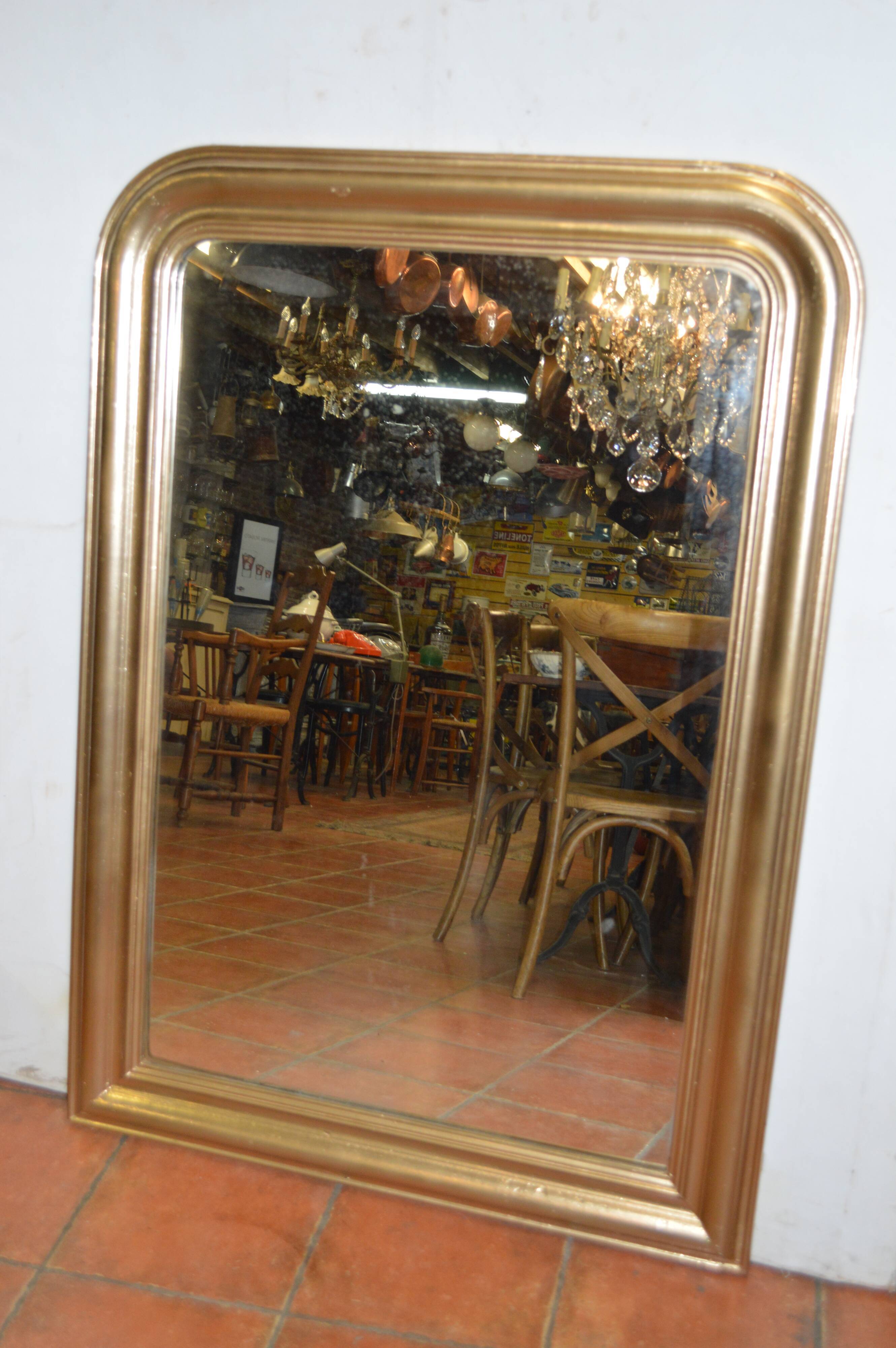 Louis Philippe style gold mirror - 129x92cm