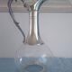 Decanter in pewter and crystal