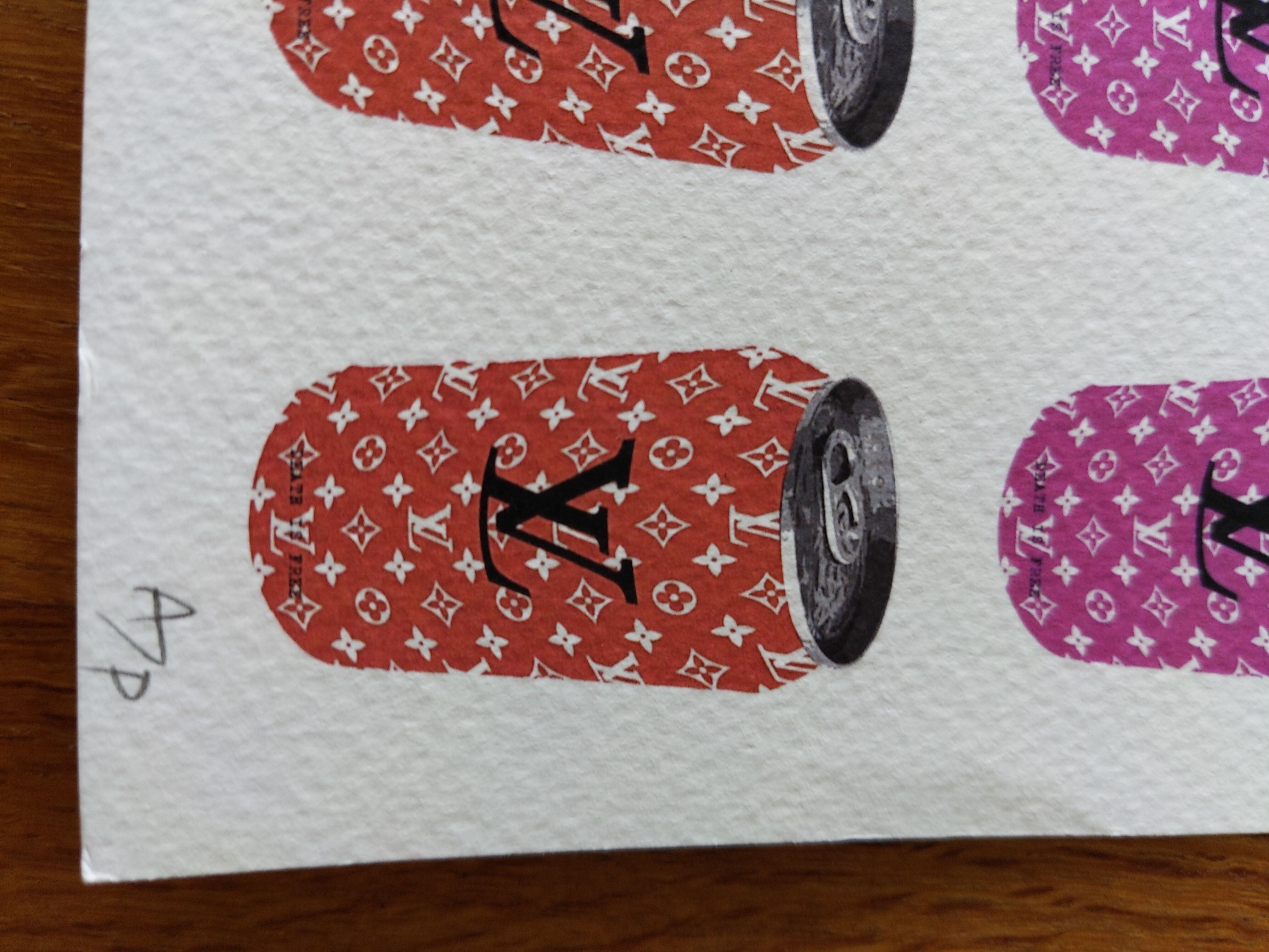 Lithograph silkscreen street art death nyc pop art louis vuitton