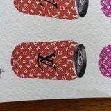 Lithograph silkscreen street art death nyc pop art louis vuitton