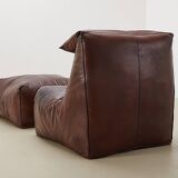 Early Bambole Lounge Chair + Ottoman by Mario Bellini for C&B Italia 1972