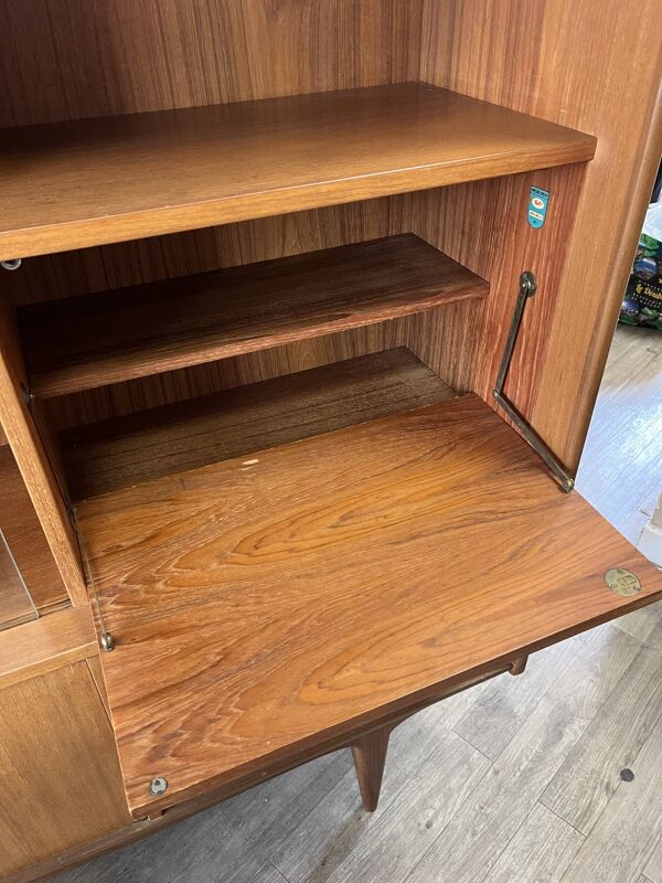 Enfilade haute scandinave en teck 1970