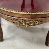 Vitrine Galbée de style Napoléon III en Acajou et Placage XX siècle