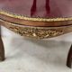 Napoleon III style curved display case in mahogany and veneer, 20th century