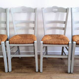 Light grey mulched chairs
