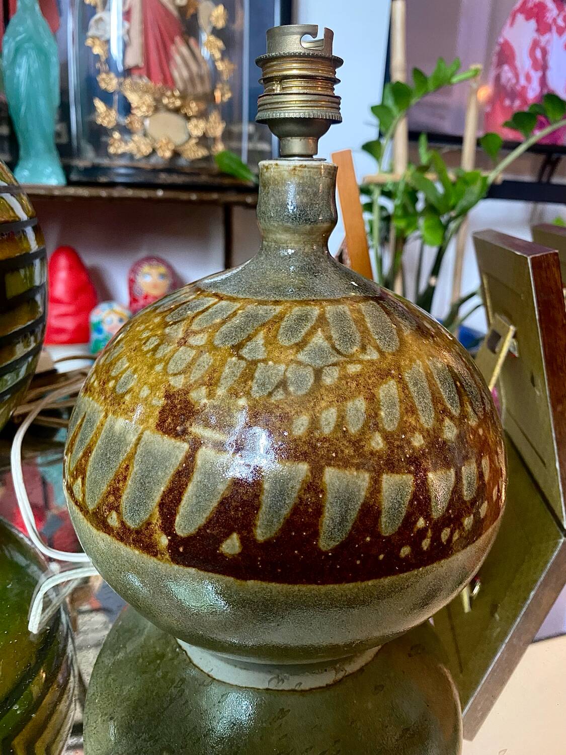 Alain Blanchard ceramic lamp base.