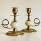 BOUGEOIRS Vintage Onyx Marble and Brass