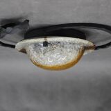 1970s Italian Wall Sculpture With Glass Shade