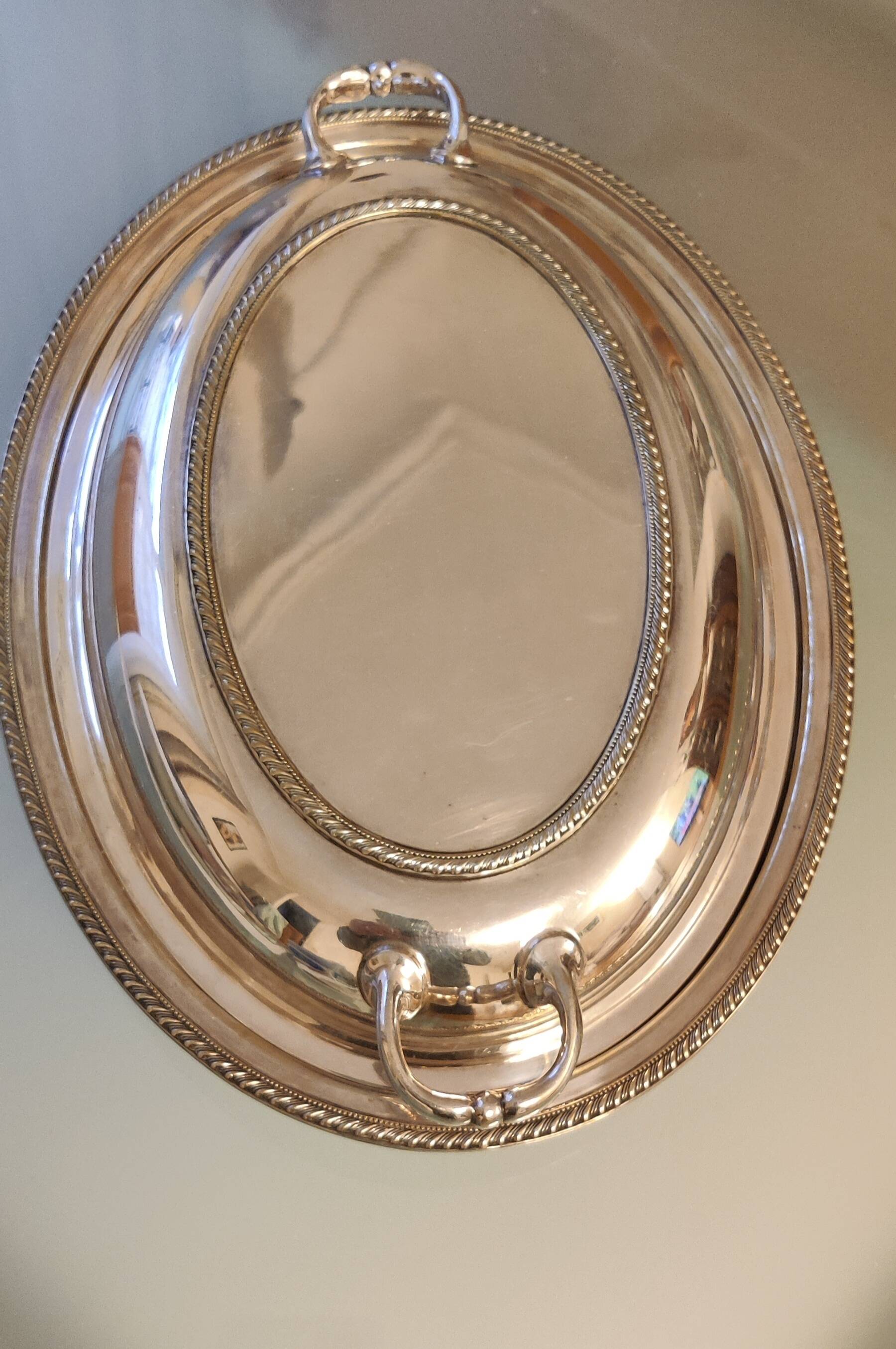 Vintage Walker & Hall silver plated serving dish