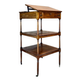 Mahogany desk with stamp of the brita official office