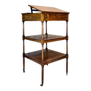 Mahogany desk with stamp of the brita official office