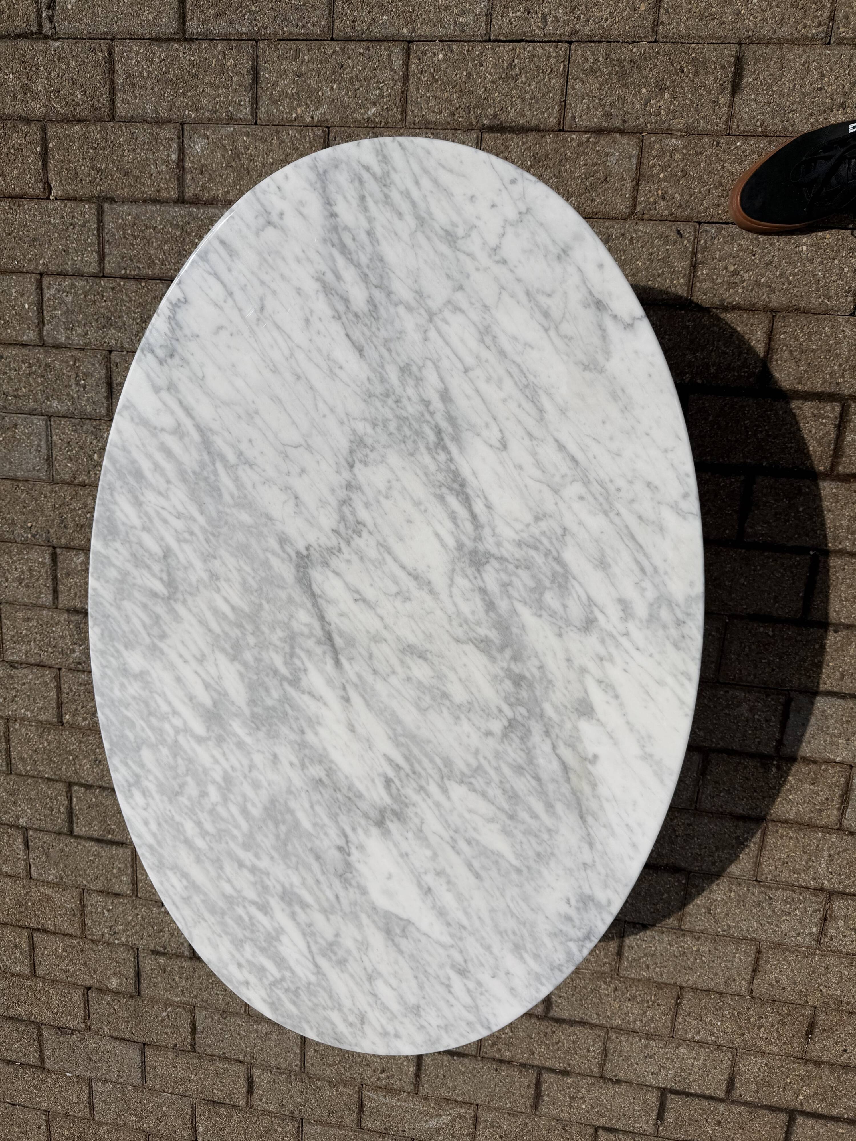 Original Knoll Tulip Oval Coffee Table Eero Saarinen Statuarietto 107x70