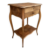 Louis XV style worker, wood and curly veneer, early 20th century