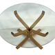 Vintage Hard Glass Falcon Coffee Table by Sigurd Ressell for Vatne Mobler 1990s