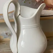 Old pitcher in ironstone Creil and Montereau Barluet (1876-1884)