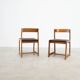 Set of four Italian dining chairs attr. to Willy Rizzo