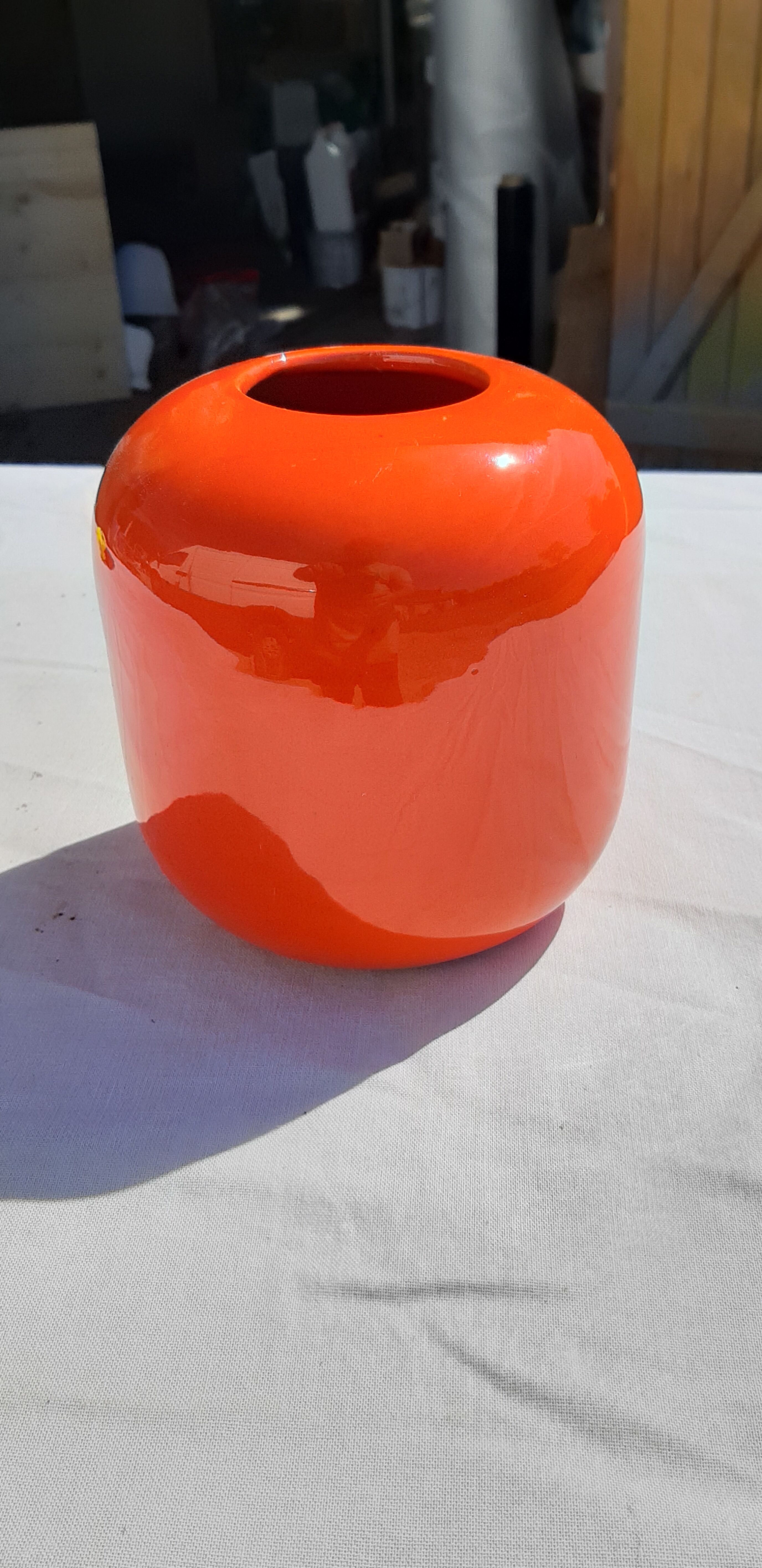 Vintage Vase in Faience by Franco Pozzi