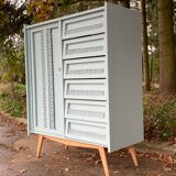 Wardrobe chest of drawers vintage compass feet 1950