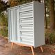 Wardrobe chest of drawers vintage compass feet 1950
