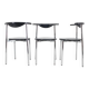 Set of Three Mid Century Dining Chairs, Germany, 1980s