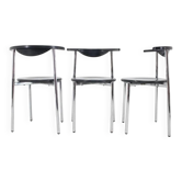 Set of Three Mid Century Dining Chairs, Germany, 1980s