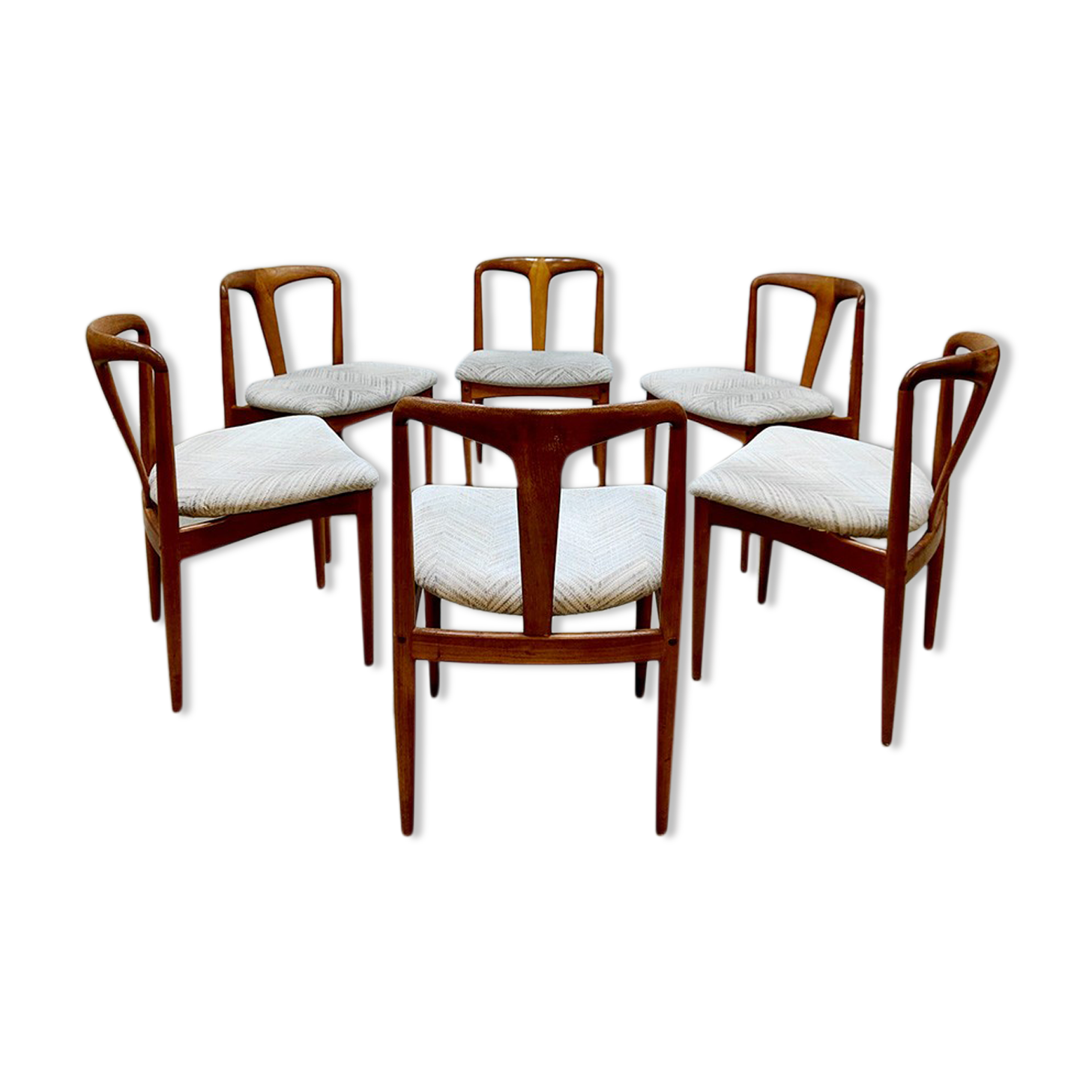 Set of 6 dining chairs 'Juliane' Johannes Andersen for Uldum