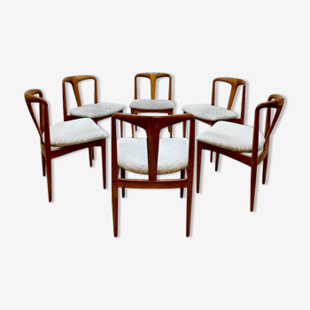 Set of 6 dining chairs 'Juliane' Johannes Andersen for Uldum