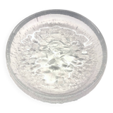 Crystal Bowl Empty Pocket 28 cm Signed Tapio Wirkkala Lunaria Design Finland