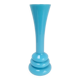 Blue opaline vase with space age rings