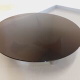 Vintage propeller coffee table Propeller by Knut Hesterberg in steel and smoked glass from the 60s