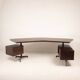 T96 Rosewood Boomerang Desk by Osvaldo Borsani for Tecno, First Edition, 1950