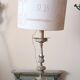 Antique Silver Metal Chandelier, Lamp