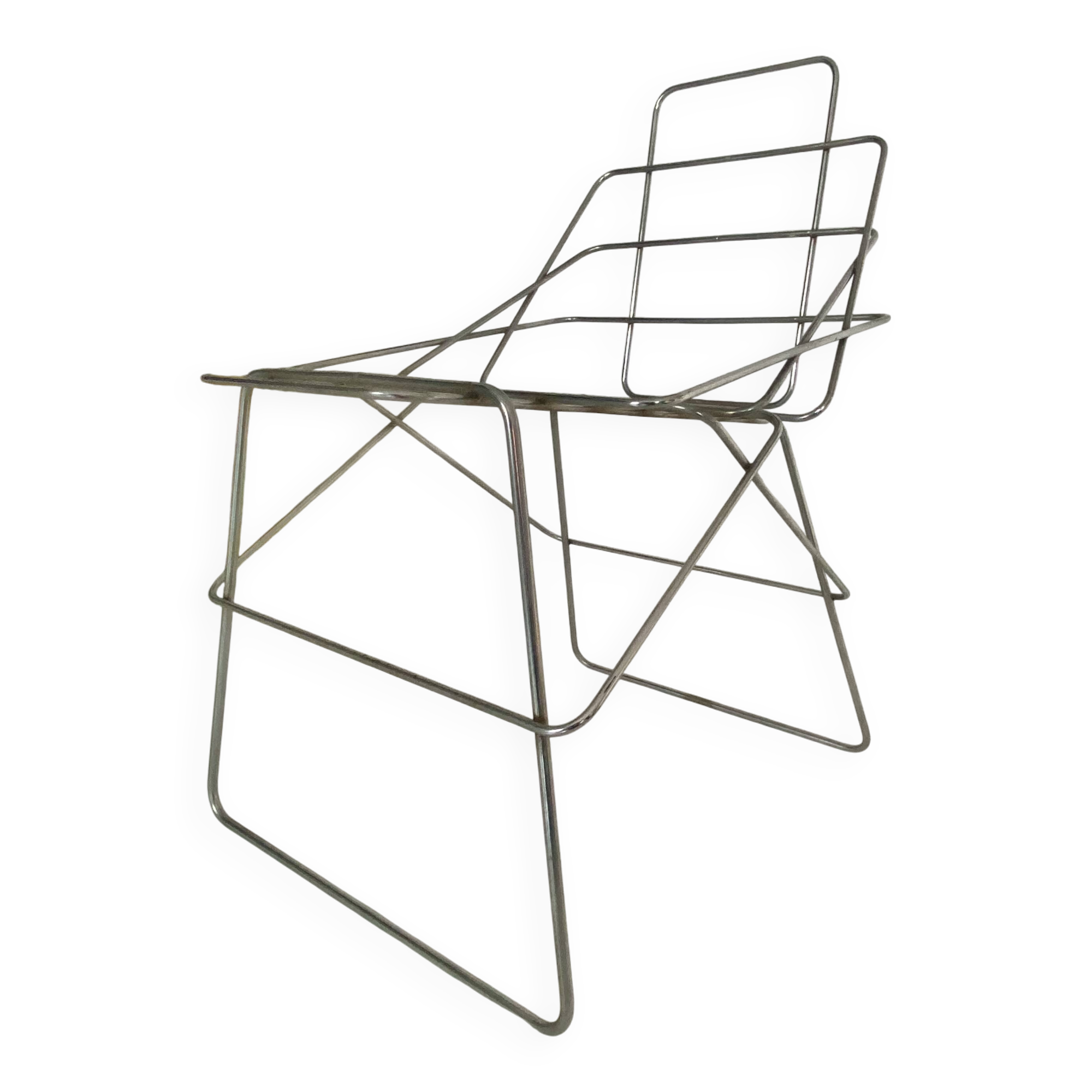 Chaise d'Enzo Mari. Fabriquée par Driade en 1972 . (Edition originale)