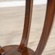 Round mahogany side table in Art Deco style from the late 20th century, 1950s.