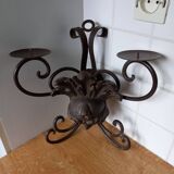 Antique piece/wrought iron wall chandelier