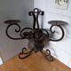 Antique piece/wrought iron wall chandelier