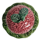 Vintage raspberry slush sugar jam pot