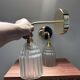 Duo of Art Deco tulip wall lights